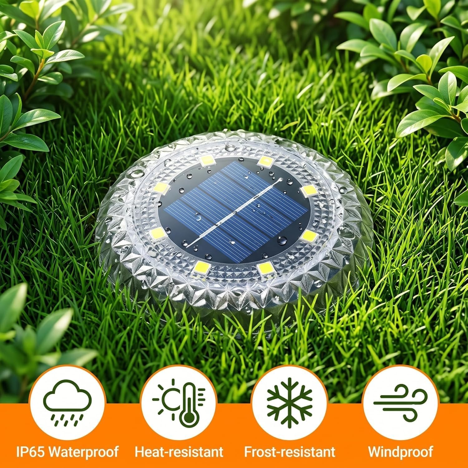 Solar In-Ground Garden Light Set (8 Pack)