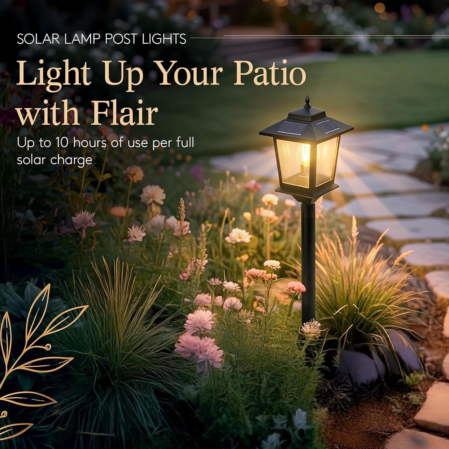 PASAMIC Solar Lamp Post Lights 2 Pack: image 3