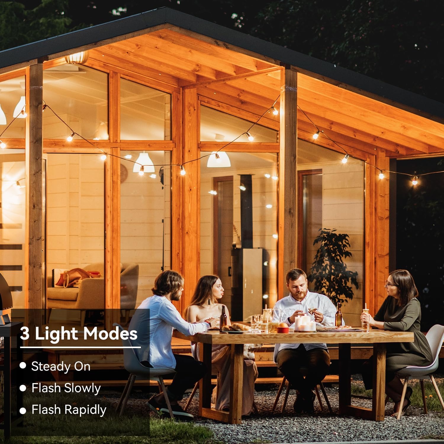 Roccar 30m Solar Festoon Lights