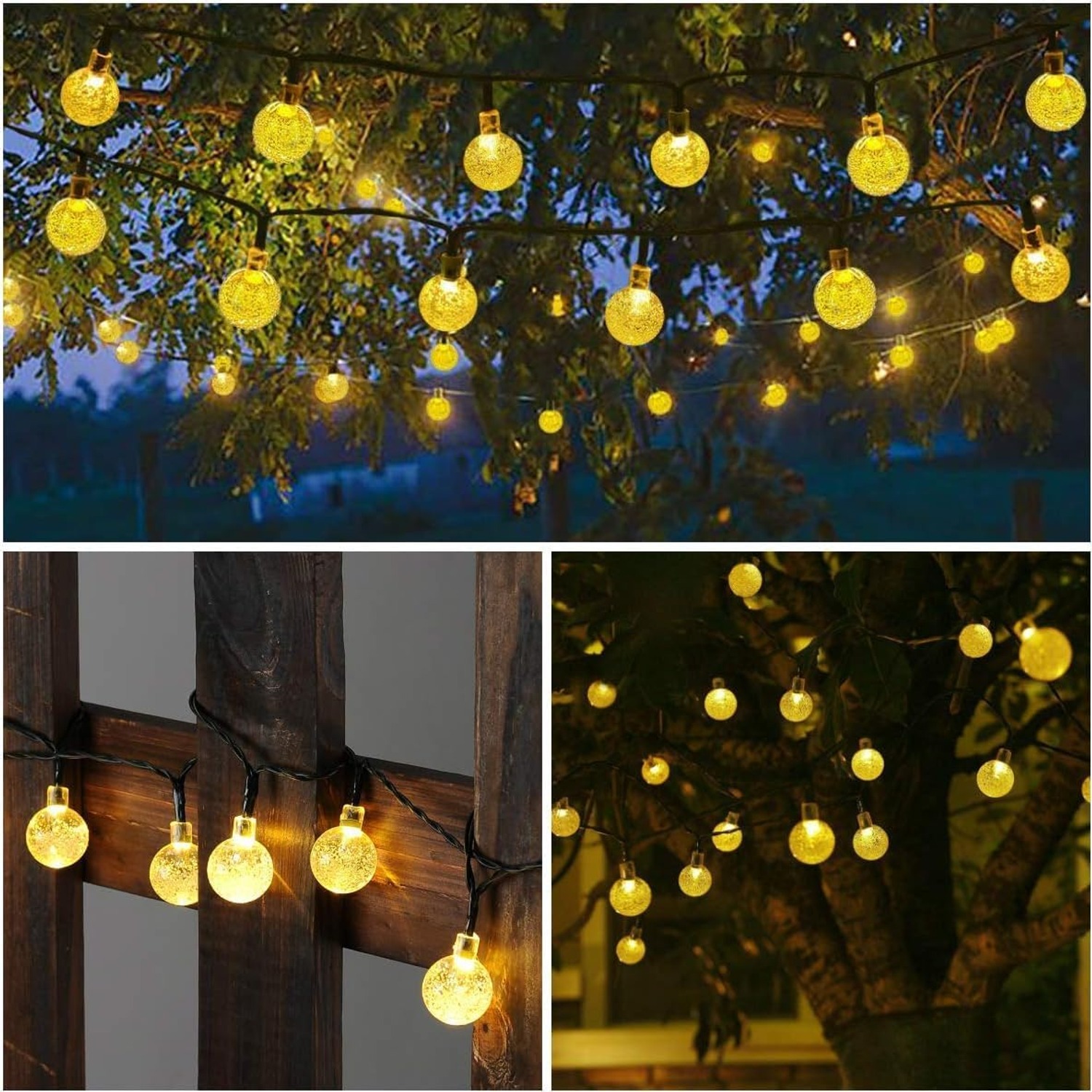 Toodour 11m Solar Globe String Lights: image 2