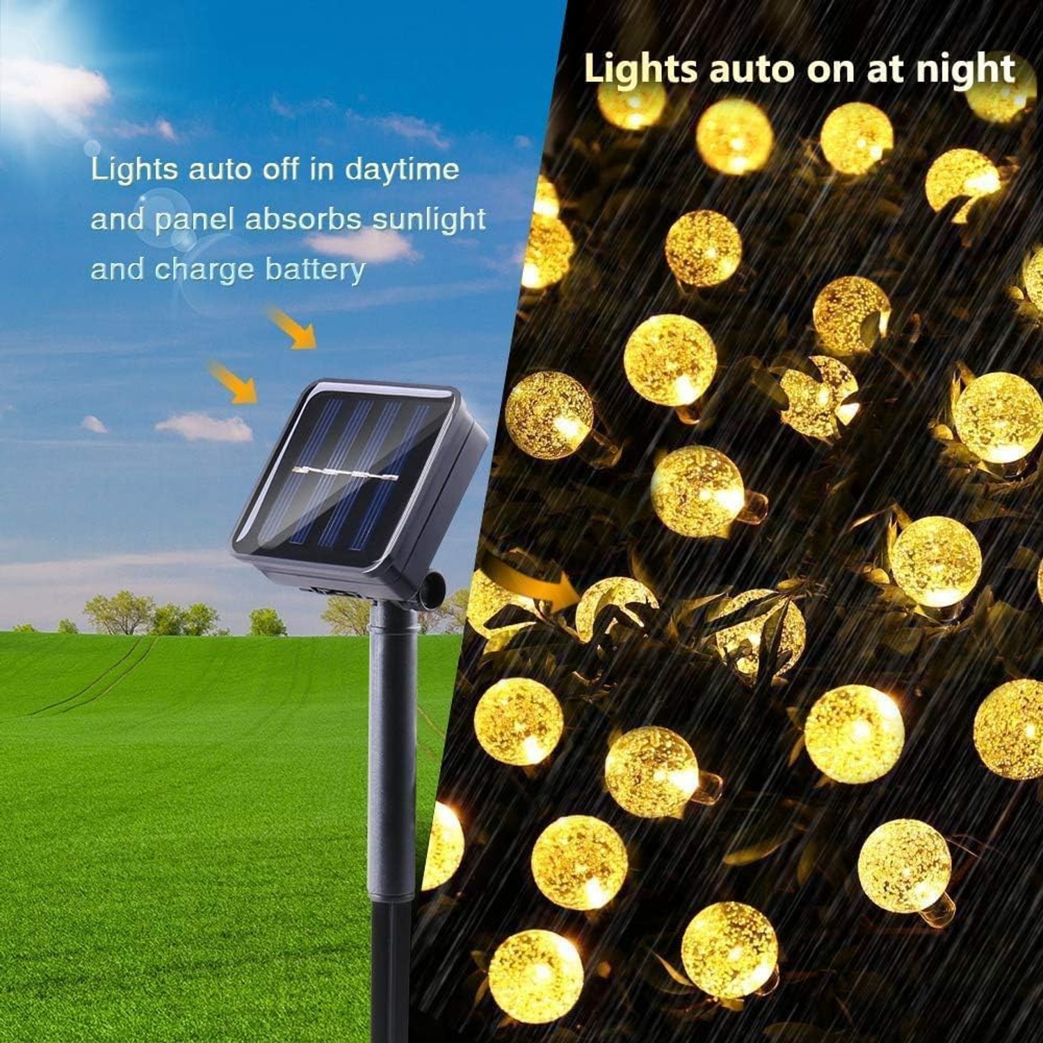 Toodour 11m Solar Globe String Lights: image 3