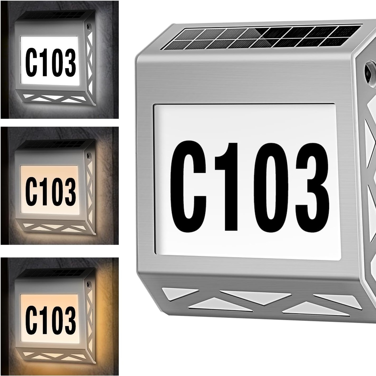 Joywoof Solar House Number Light