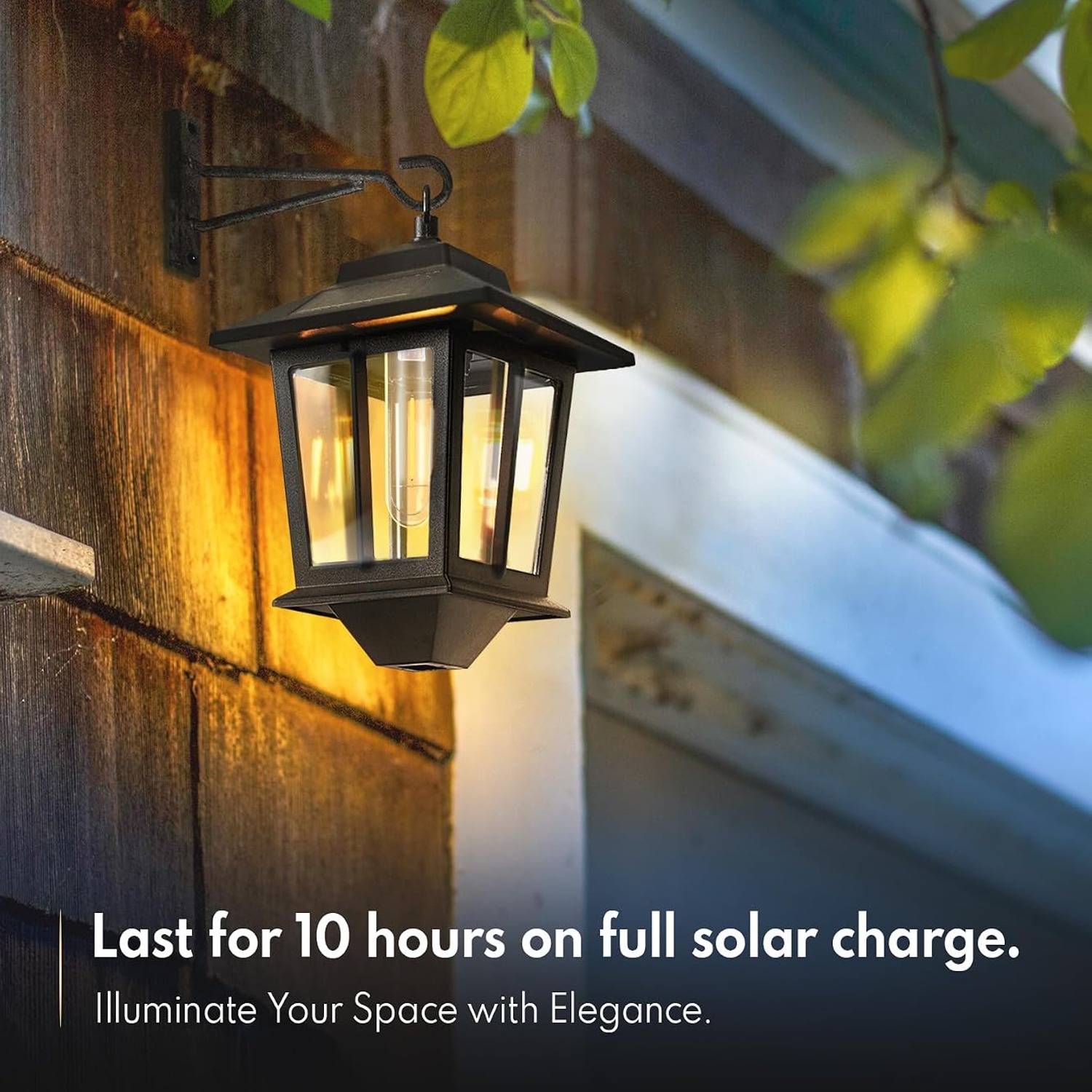 PASAMIC Solar Porch Lanterns 2 Pack